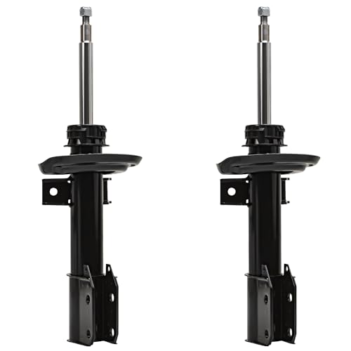 Image of Detroit Axle - Front 2pc Strut Shocks for 13-15 Mercedes-Benz GLK250, 10-15 GLK350, 2 Bare Strut Shocks Assembly 2010 2011 2012 2013 2014 2015 Replacement