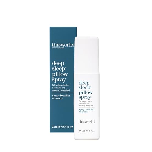 This Works Deep Sleep Pillow Spray 75 ml Infused with Lavender Camomile and Vetivert - Science-Backed Natural Pillow Mist to Aid Sleep