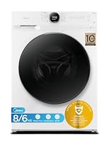 Midea MF200D86WB-14DAS Waschtrokner, 8&6kg Waschen&Trocknen, Inverter Mortor, Auffrischen, 60 Min. Waschen & Trocknen, Steam Care, Turbo, 48 cm tief, APP-Steuerung, AquaStop – Ansicht 1