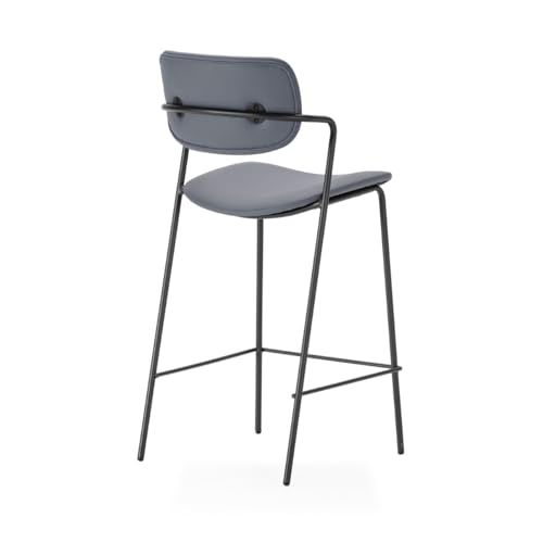 Tabouret îlot central 66 cm stable lot de 2 noir MAIKA - 8