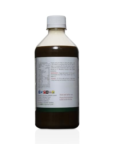 Image of Papaya Leaf Juice - 500ml (Blood Platelets, Immunity Support, Digestion Aid and Fever Relief)