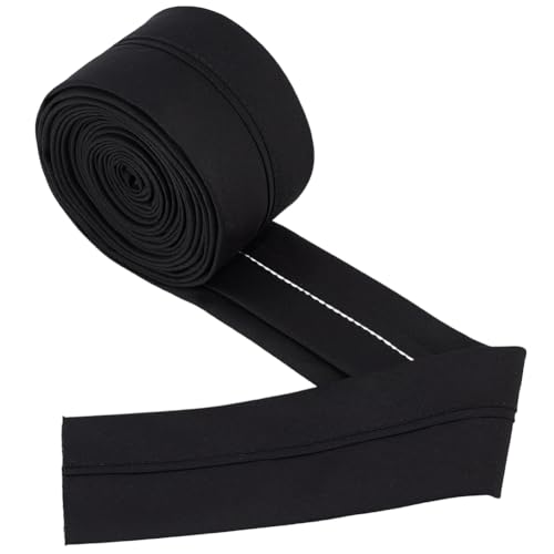 BENECREAT Acabamento de forro de cintura para calças de terno preto de 14 m, faixa de cintura de alf