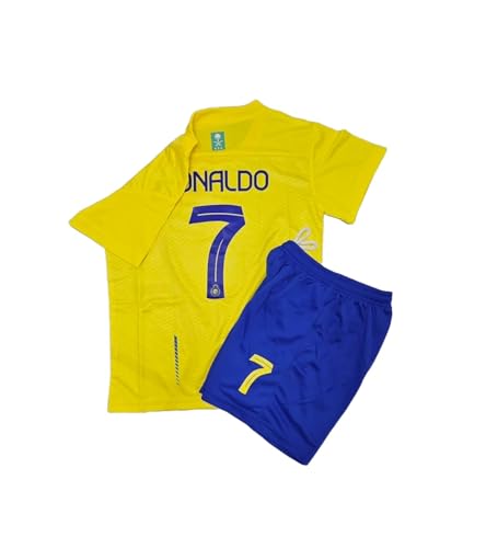 1 Stop Soccer Ronaldo CR7 Jersey Kids Uniform AL NASSR Fc Saudi Arabia