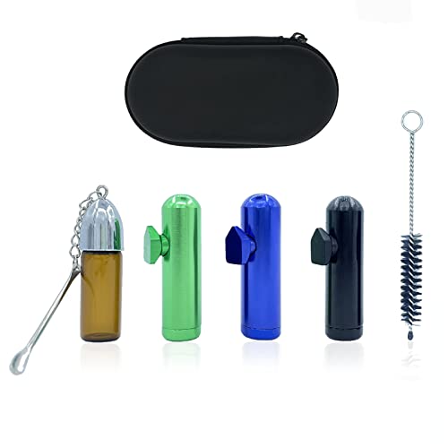 4 Pack Portable Mini Powder Spice Bottle,Metal Leak-Proof Bottle (2Nd Generation Upgrade Version) Travel Storage Spice Aluminum Via. #TOP30
