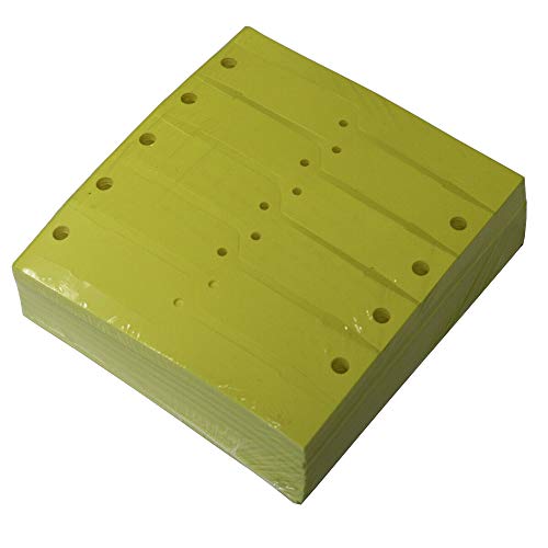 Self Locking Arrow Key Tags Size 4 1/2 X 3/4 (5000 Tags, Yellow)