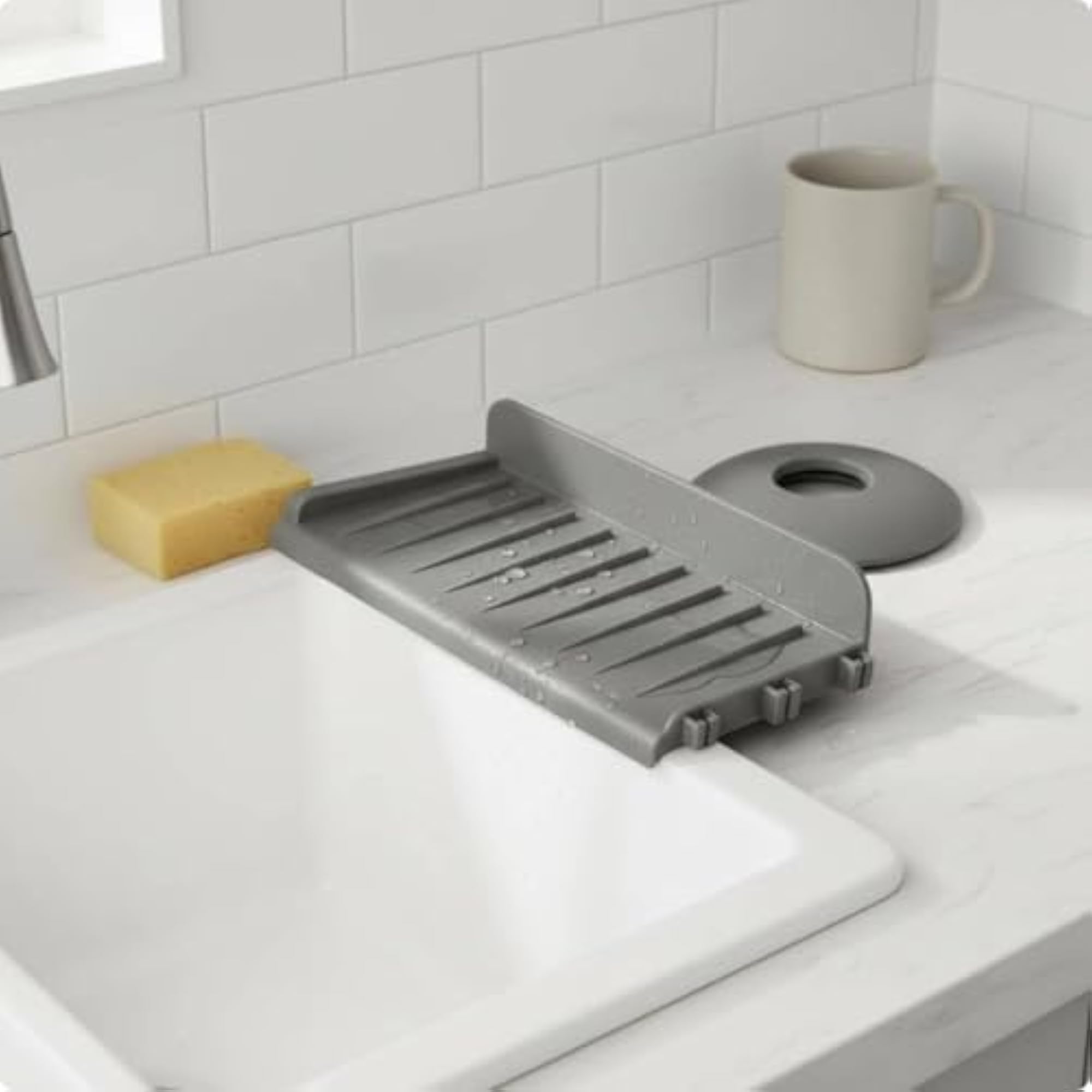 Spliceable Sink Drainage Mat Water Blocking Guard