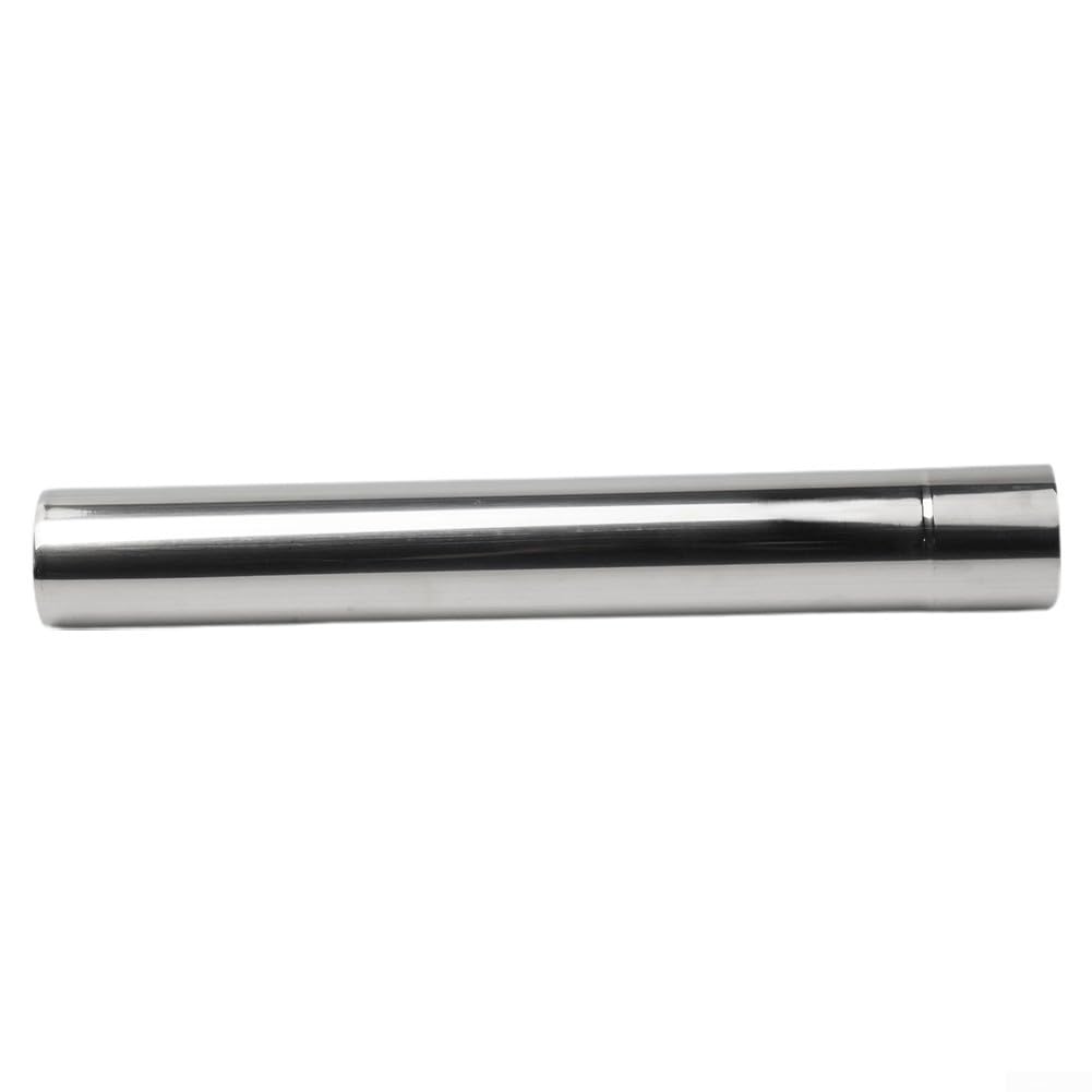 Stal nierdzewna Rura pieca Komin Przewód kominowy Wkład 2.3in Średnica Multi Paliwo do Drewno Burner lub Log Burner, Komin kominkowy Rura Replacement w Srebrny,(40cm)