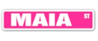 MAIA Street Sign Childrens Name Room Sign | Indoor/Outdoor | 18