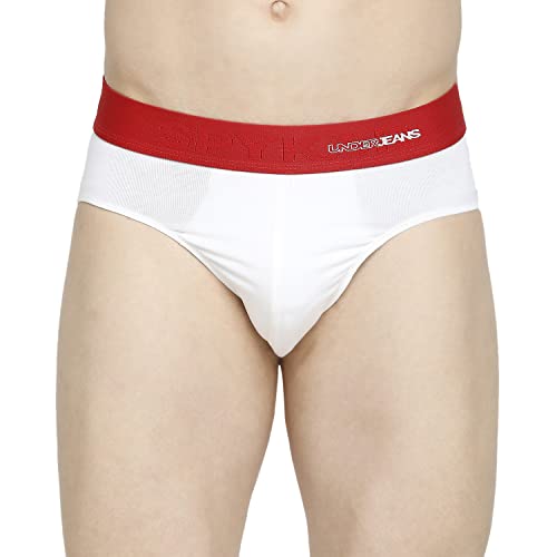 Image of Underjeans Men's Cotton Blend Regular Fit Printed Brief