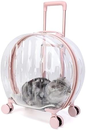 Pet Trolley Case Transparent Cats Bag Out Portable Bubble Box Accessories Supplies image 5