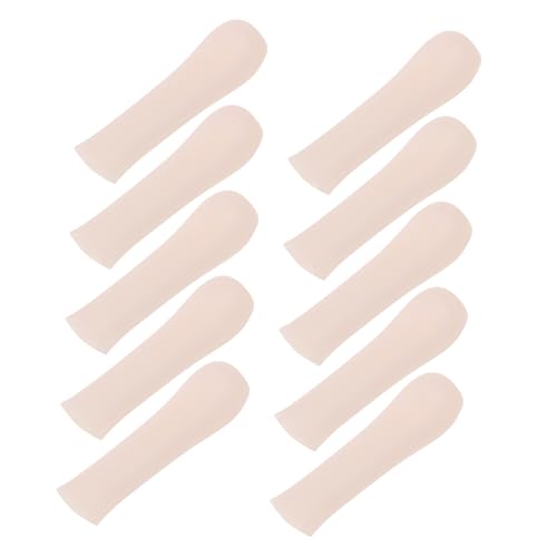 Ipetboom 10-pack Soft Silicone Ear Spoon Tips Ear Cleaner Replacement Tips for Teens Adults Reusable Ear Wax Removal Covers Pink Sleeves