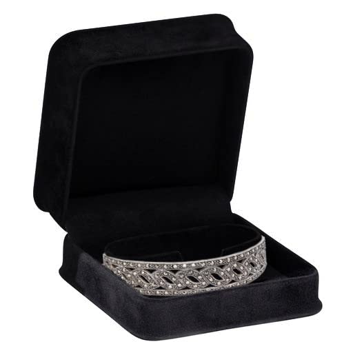 Allure - Rich Suede Black Luxury Bangle Box