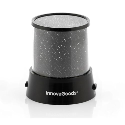 InnovaGoods® Luz nocturna infantil, Proyector estrellas ayuda a relajar y a conciliar el sueño, Decoracion habitacion 2 modos de iluminacion, luz nocturna quita miedo, lamparas de mesita de noche.