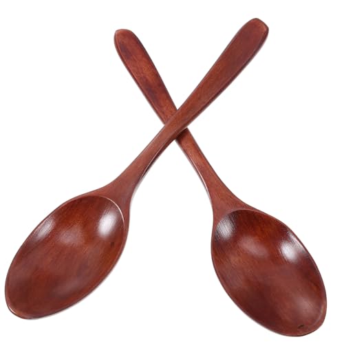 COLLBATH 2pcs Mixing Spoon Ice Cream Spoon Espresso Spoons Cocktail Stirrer Coffee Stirring Spoon Drink Spoons Mini Spoons Honey Stirring Spoons Coffee Stirrers Honey Spoon Wooden