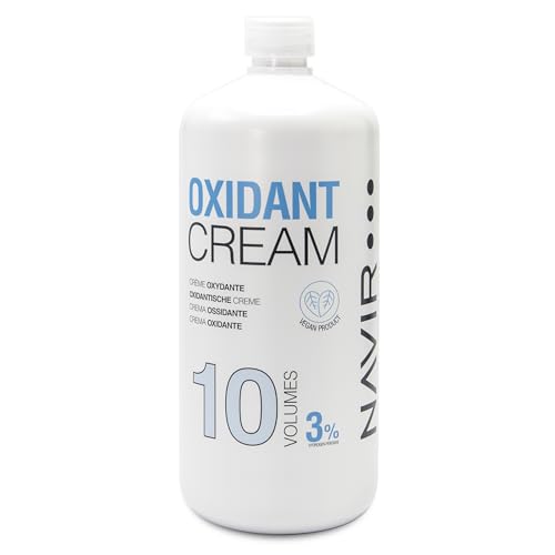 NAVIR Profesional | Agua oxigenada en crema - Peróxido de hidrógeno estabilizado – Emulsión oxidante para decoloración y tinte de cabello – Uso profesional y doméstico (10 Vol)