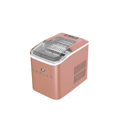 ICEBOX fabricadora de hielo 26 lb capacidad rojo miniatura 1