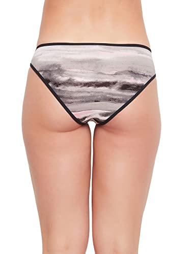 Image of Clovia Women's Low Waist Marble Print Bikini Panty in Multicolor