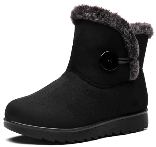 Vunavueya Damen Winterstiefel Warm gefütterte Winterschuhe Schneestiefel...