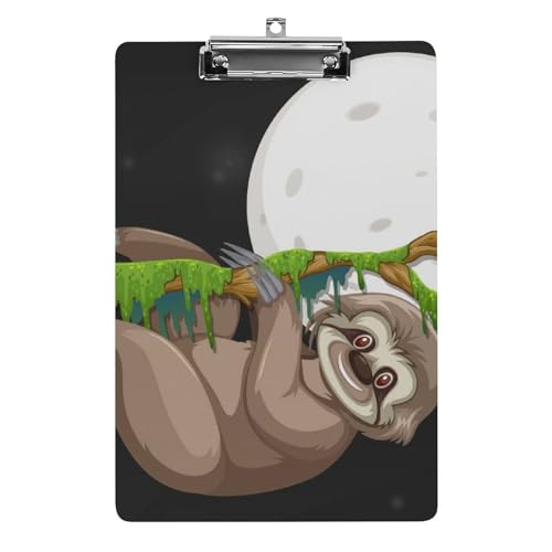 Porte bloc A4 planchettes à pince Lune Paresseuse porte document clip profil bas