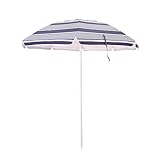 武田コーポレーション 180×180×228cm ビーチ・アウトドア・UVカット ネイビー アルミパラソル NV ALP25-2000