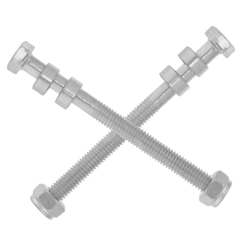 Hoement 2個 車椅子の車輪のネジ 車椅子供給 屋外用車椅子部分 車椅子用ネジ 車椅子用部品 後輪アクセサリー 車いす部分 頑丈な後輪ネジ 再利用可能な車椅子の代替品 プロの車椅子交換 鋼