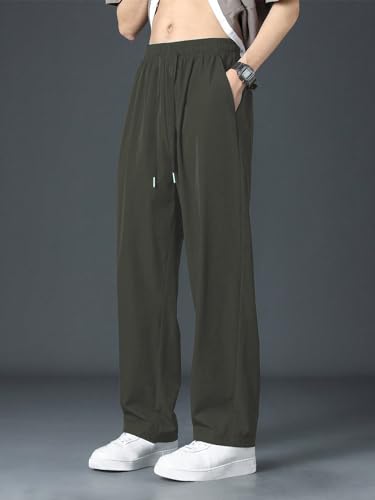 Image of Leriya Fashion Men's Loose Mid Rise Regular Trouser | Sports Stylish Track Pant