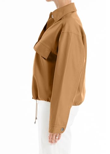 Max Studio Women's Fashion Everyday Casual Long Sleeve Faux Leather Short Outerwear Jacket3