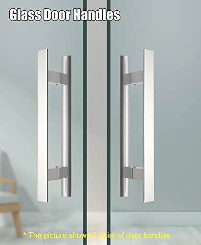 Poignée de porte en alliage d'aluminium argenté design en arc épuré