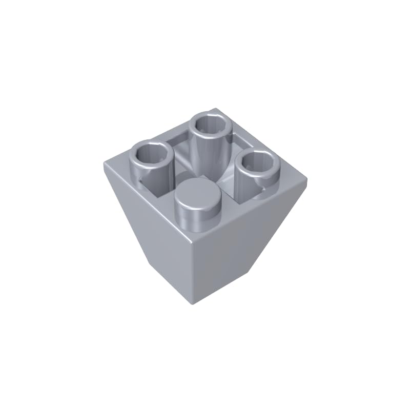 GDS-1040 3676 Slope Brick 2x2 Corner Inverted Slope, Flat Silver, 50 PCS โ image 1