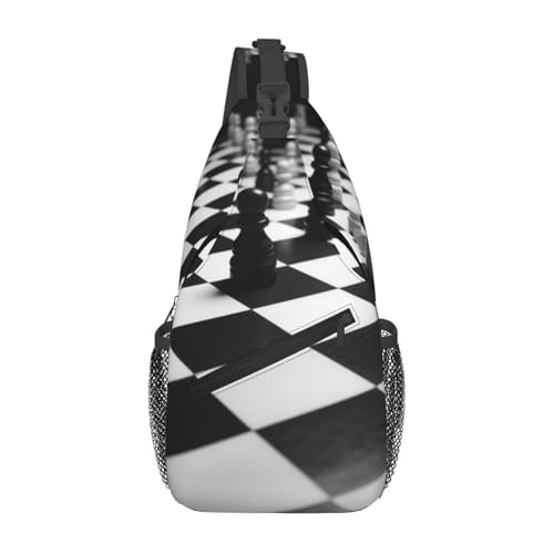 Bolso bandolera cruzado para hombre negro miniatura 1