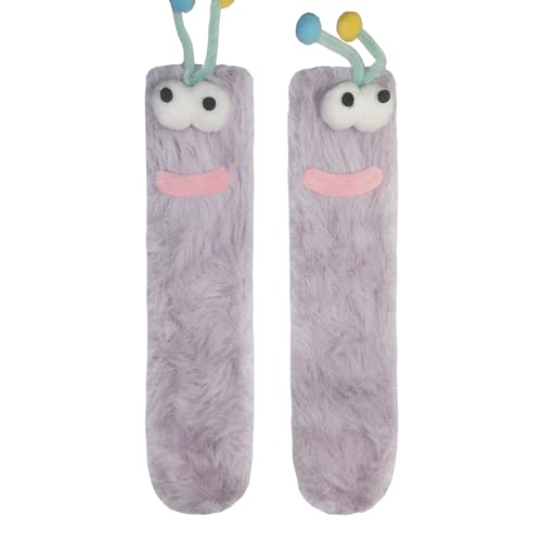 Image of TFTSR Crazy Funny Fuzzy Silly Socks for Kids Women,Girls Fluffy Slipper Novelty Fun Socks,Boy Men Cute Cozy Soft Animal Sock