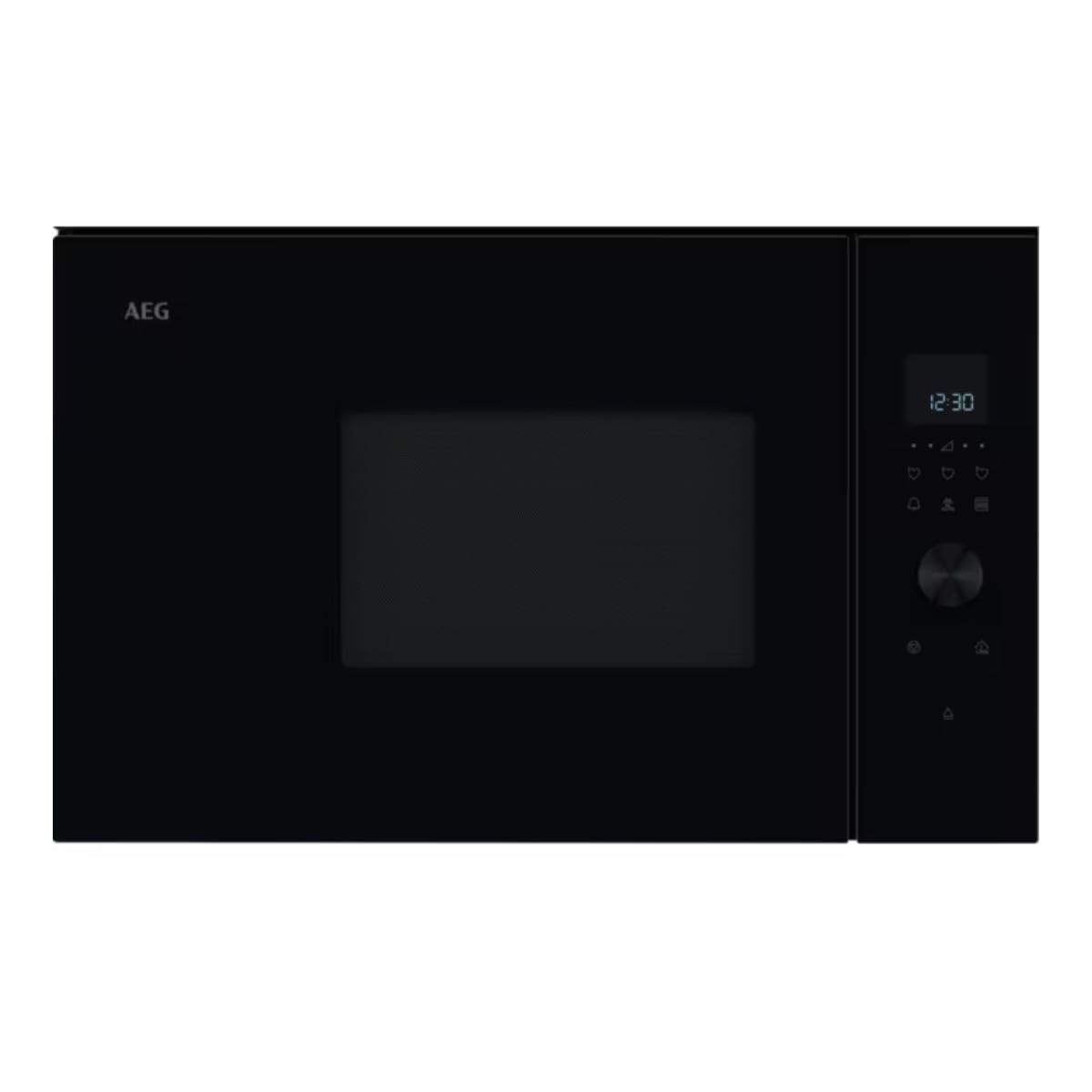 AEG Horno Microondas Integrable TB6GM171DB, 17 L, 800 W con Grill 800 W, Display LED, Control Táctil Vapor, Apertura Electrónica, Serie 6000 SteamSet, Cristal Negro