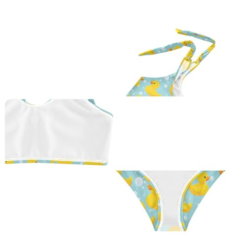 Image of Girls Tankini Swimsuit Bathing Suit Two Piece Bikini Summer Beach Swimwear with Adjustable Strap 3-12 Years