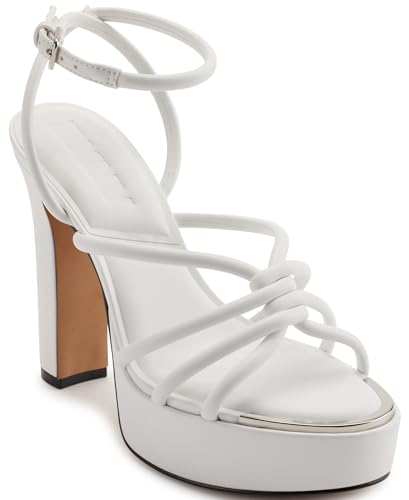Sandales DKNY femme blanc brillant 36 parfaites pour vos soirées