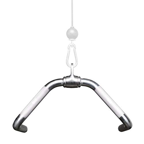 Image of REP Fitness LAT Pulldown and Low Row Cable Machine Attachments and Functional Trainer Attachments - Curl Bar, D-Handle, Ankle Cuff, Tricep Rope, Sports Handle, Straight Bar, Row, Chinning Triangle