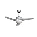 INSPIRE - ARUBA Deckenventilator - 3 Flügel - Leicht E27 2x46W - Aluminium & Kunststoff - Silber - Glänzendes Aussehen