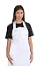 tessile astorino Broderie gratuite – Tablier de cuisine blanc – Tablier de travail unisexe pour BBQ, restaurant, américain, maison, bar, chef, entreprises, nettoyage, pizzeria – Tablier personnalisé