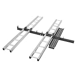 RustyVioum 600LBS Motorcycle Hitch Carrier Heavy Duty Hitch-Mounted Dirt Bike Rack with Straps Simple Installation Aluminum Motorcycle Carrier for Cars/SUVs/Trucks