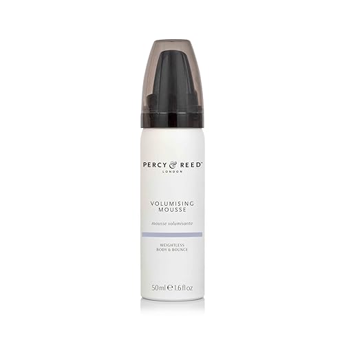Percy & Reed Volumising Mousse 50ml Hair Mousse for Volume Fine Hair Lightweight Foam Long Lasting Adds Bounce and Texture UV Protection Humidity Resistant No Sticky Session Styling Collection