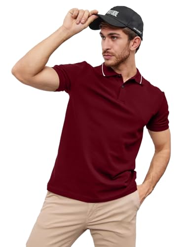Image of LEOTUDE Men's Regular Fit Round Neck Colorblock T-Shirt for Men (Pack of 2)