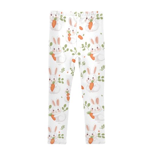 Girls Leggings Cute Rabbit Hold Carrot Toddler Girls Clothes Leggings for Girls Toddler Girls Leggings 3-4T2