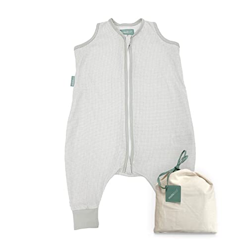 molis&co. Babyslaapzak met voeten. 0,5 TOG. Maat: 80 cm. Ideaal voor de zomer. Zinnia. 100% katoen (Oeko-Tex 100).