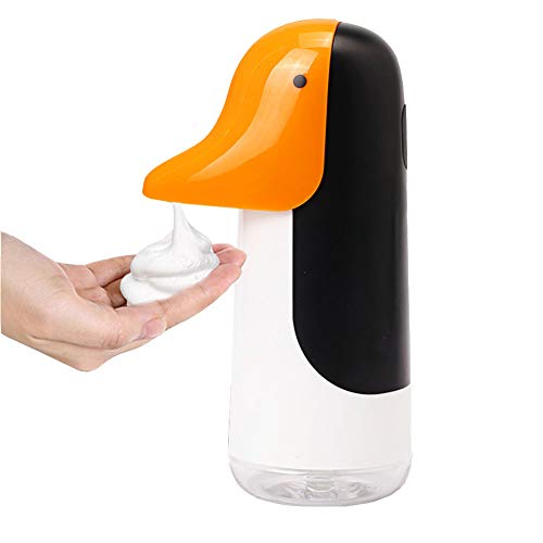Preisvergleich Produktbild Kinder Cartoon Seifenspender,Berührungslose Automatisch Schäumende Seifenspender,Infrarotsensor Induktion Flüssige Handwaschmaschine Ente 230 Ml