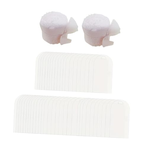 50 tarjetas de acrílico para bodas, recepciones, fiestas, suministros de bricolaje, letreros de mesa de nombre con cinta