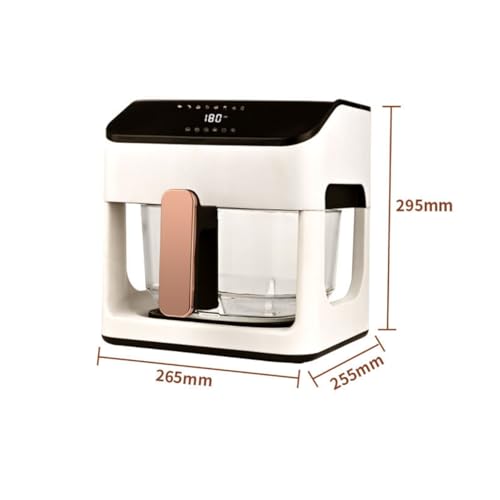 Air Fryer, 8-1 Preset Cook Modes, Tempered Glass Display,Roast, Bake, Broil,Dry, Reheat, Easy Meals, Healthy Meals, Compact,Frozen,Precise Temperature Control & Time,Fit for 1-3 People