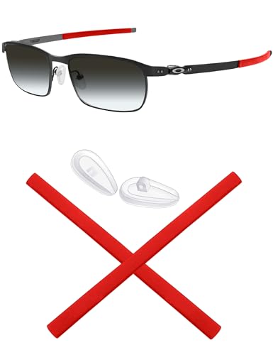 Orejeras de repuesto Mryok antideslizantes rojas para monturas Oakley Tincup