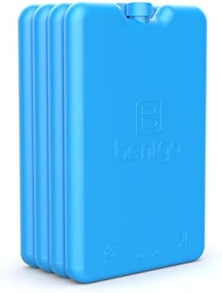 Bentgo アイスパック4個セット 冷凍食保存用 超薄型 ブルー na