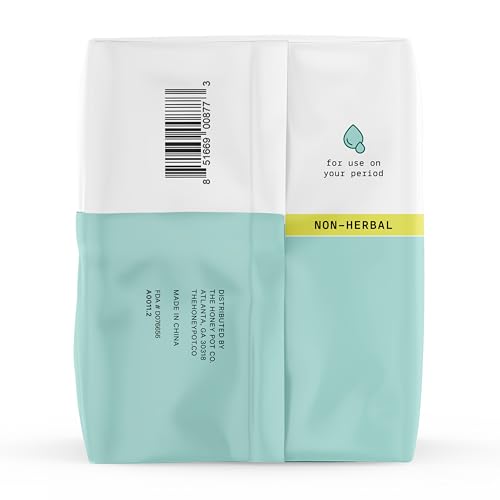 The Honey Pot Company F8773 Pads For Women - Non-Herbal Super Pads W/Wings - Organic Pads For Women - Cotton Cover, & Ultra-Absorbent Pulp Core - Sanitary Pads thumb #8