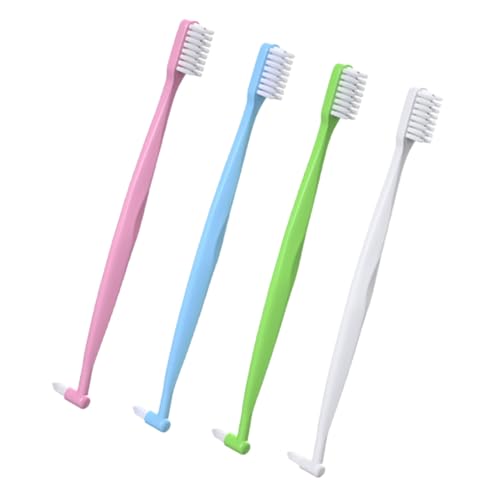 HAPINARY 4 Piezas Interdentales de Doble Cabezal Ergonómicos Limpieza Oral Portátiles Interdentales y Uso Diario