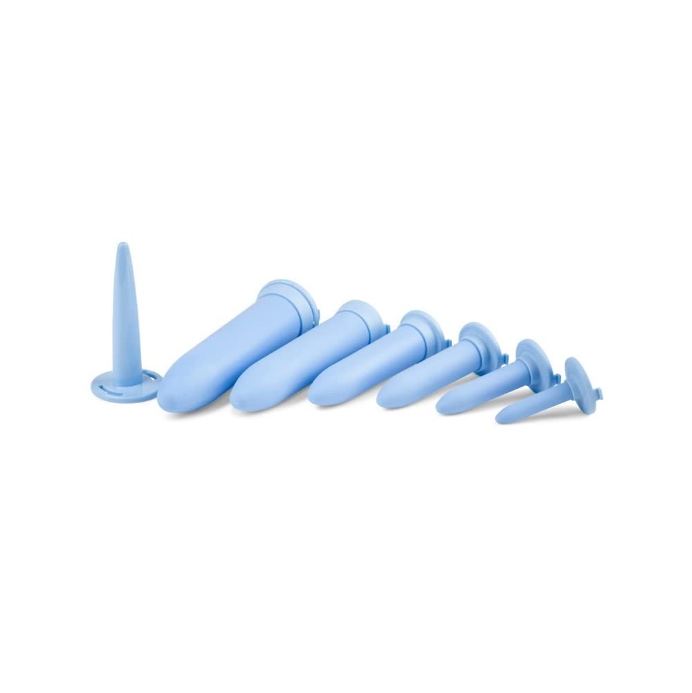 med italia service - Expansores vaginales flexibles para reducir el dolor pélvico en caso de vaginismo o vulvodinia para mujeres - kit de 6 unidades (SOFT)